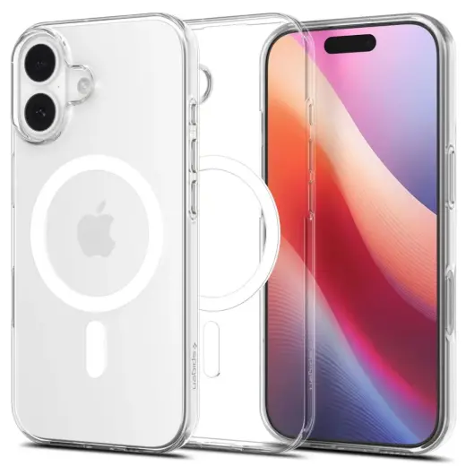 Spigen Liquid Crystal phone case with MagSafe support for Apple iPhone 17 white