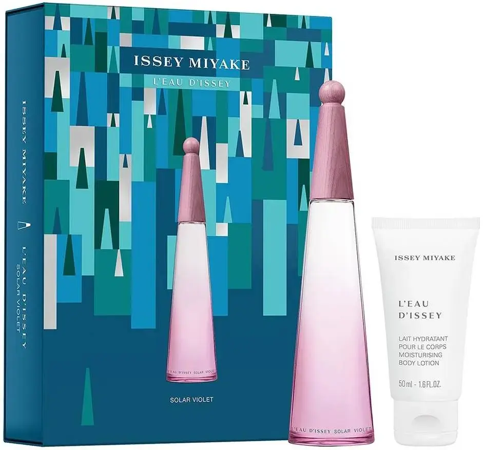 Set Issey Miyake: L'Eau D'Issey Solar Violet, Eau De Toilette, For Women, 50 ml + L'Eau D'Issey Solar Violet, Moisturizing, Body Lotion, 50 ml