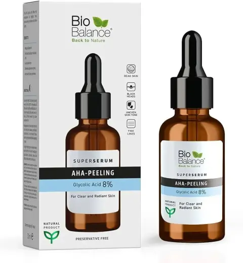 Bio Balance, AHA-Peeling, Exfoliating & Brightening, Night, Serum, For Face, 30 ml