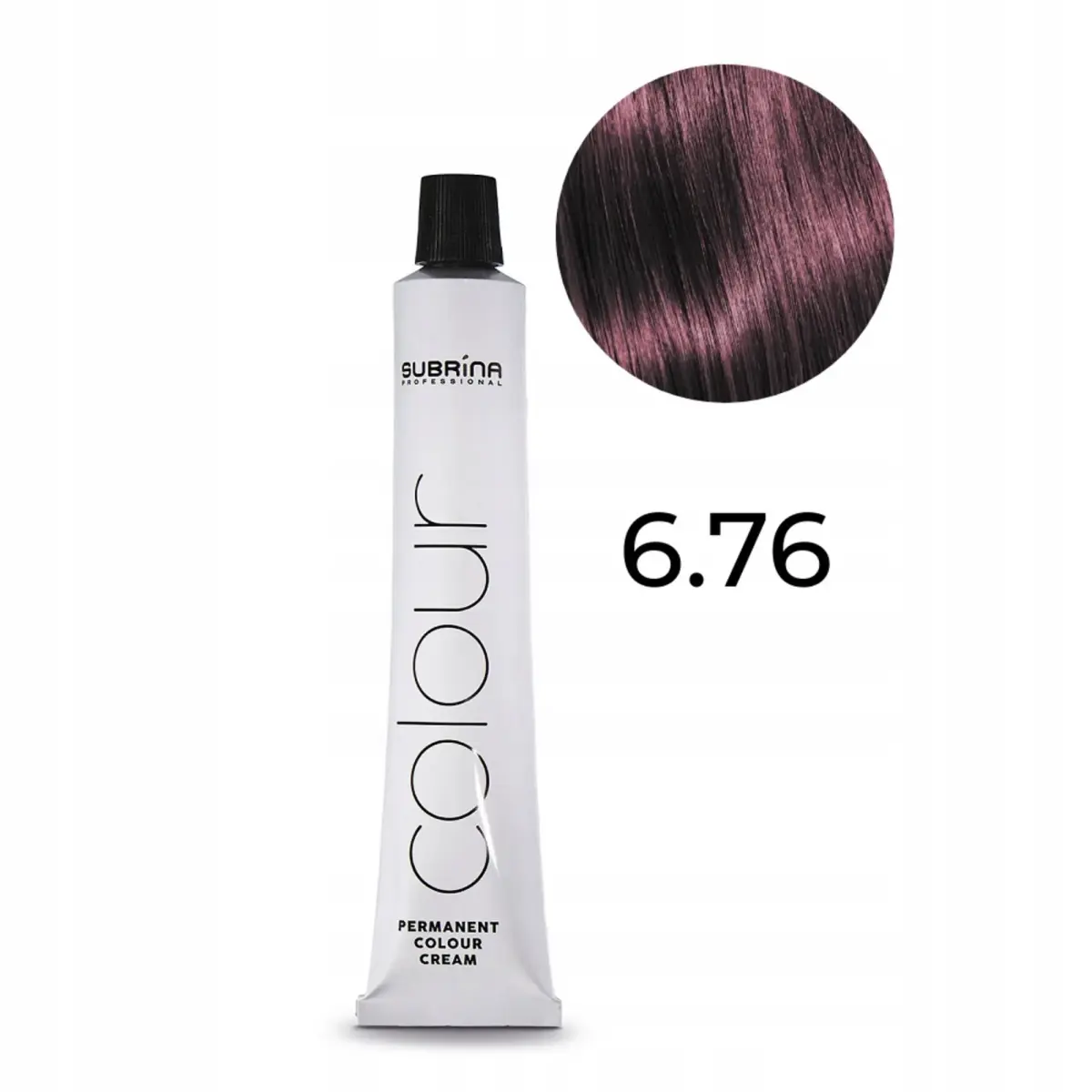 Subrina Professional, Permanent Colour, Argan, Permanent Hair Dye, 6/76 Dark Blonde Violet Chestnut, 100 ml