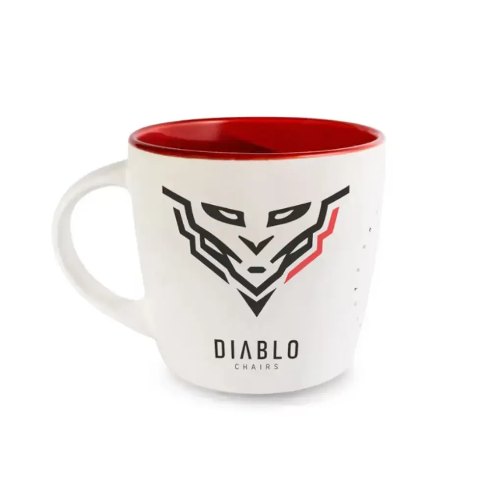 Diablo Chairs Mug white and red