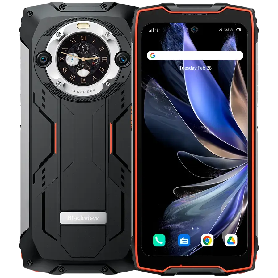 Blackview Rugged BV9300Pro LTE 6.7" FHD+IPS 1080x2388 120Hz Corning 5 12GB+256GB MT6789V G99 Dual-display CAM Front 32MP Rear 64MP+8MP IP68/IP69K Waterproof NFC Fingerprint 15080mAh NO Charger Android 13 up to 15 Black