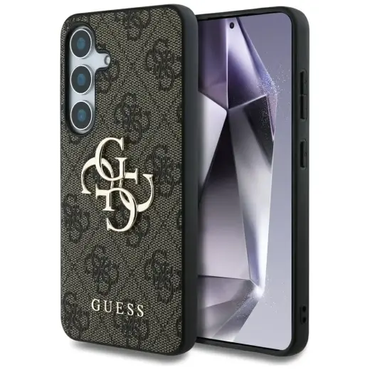 Guess Big 4G Logo Classic Logo maciņš telefonam Samsung Galaxy S25+ (S936) brūns