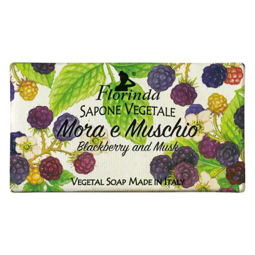 Florinda, Blackberry & Musk, Vegan, Hydrating, Scented Soap Bar , Body, 100 g