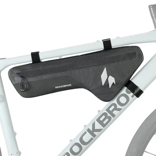 Torba rowerowa Rockbros AS-152 na dolną rurę wodoodporna 1,9 l - czarna