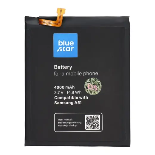 Battery for Samsung A51 4000 mAh Blue Star Premium