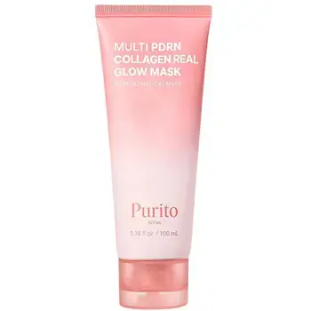 Purito Multi PDRN Collagen Real Glow Mask - Rozjasňující maska 100ml