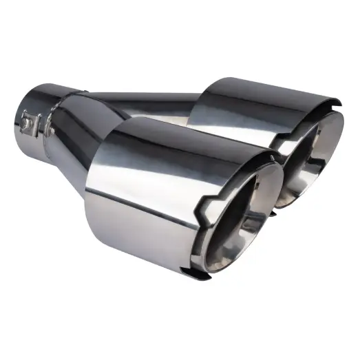 Exhaust silencer tip stainless steel chrome AMIO-04068
