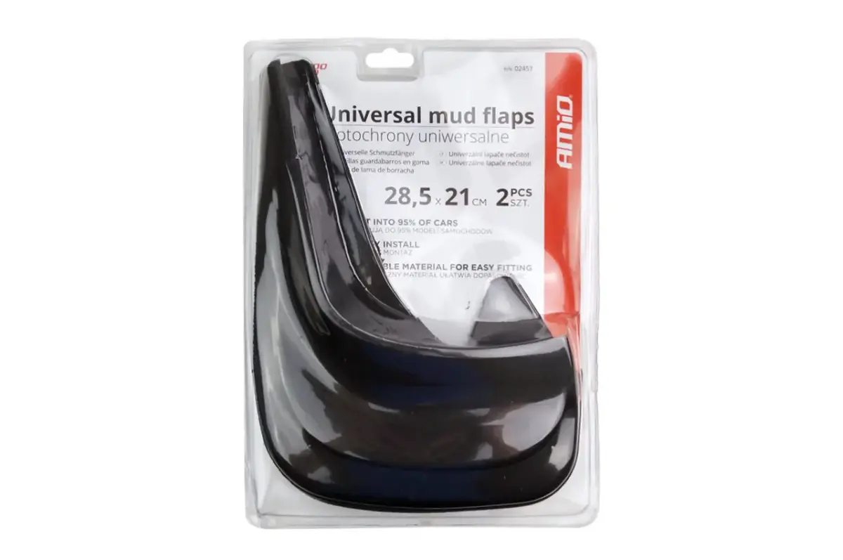 Universal mud flaps 28,5x21cm 2 pcs MF02