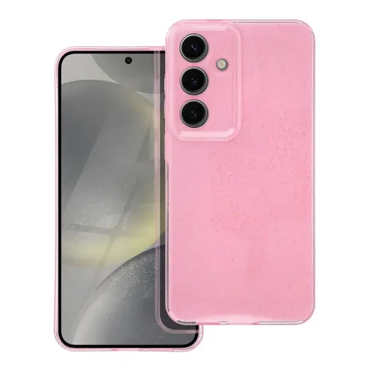 Clear 2 mm Blink phone case for Samsung Galaxy S24 (S921) pink