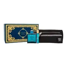 Eros Eau de Parfum Gift set EDP 100 ml, miniature EDP 10 ml and cosmetic bag