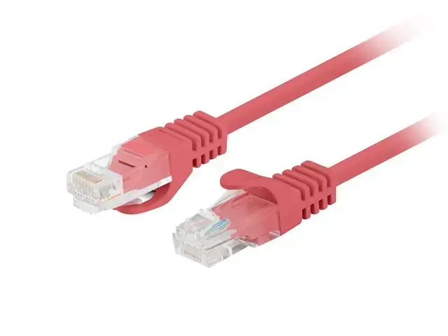 Patchcord cat.6 UTP 1M 10-pack fluke passed red