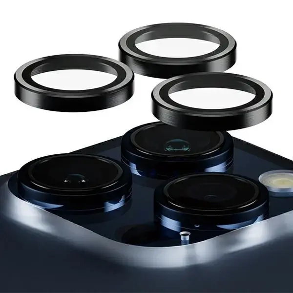 PanzerGlass Hoops Camera iPhone 15 Pro 6.1" | 15 Pro Max 6.7" czarny|black 1139 camera lens protector hoop optic rings