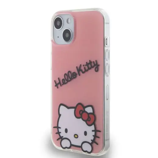 Hello Kitty IML Daydreaming Logo Case for iPhone 13 Pink