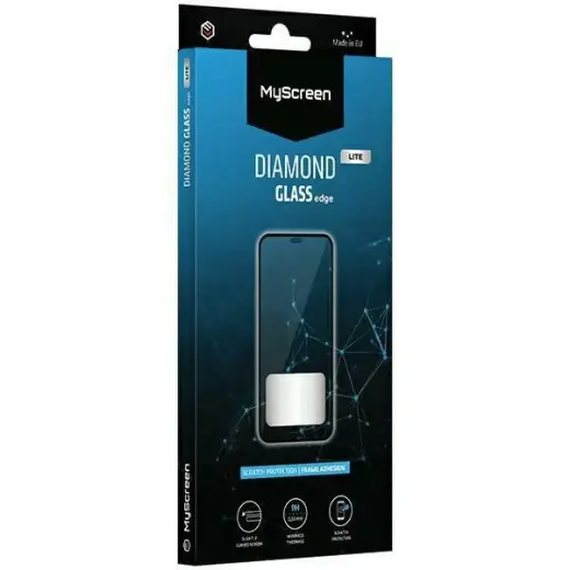 MS Diamond Glass Edge Lite tempered glass for phone Xiaomi 14T | Xiaomi 14T Pro black full cover