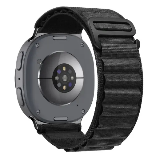 Tech-Protect Nylon Pro išmaniojo laikrodžio dirželis Galaxy Watch 8/9/Classic (40/44/46 mm) | nailoninis | juodas