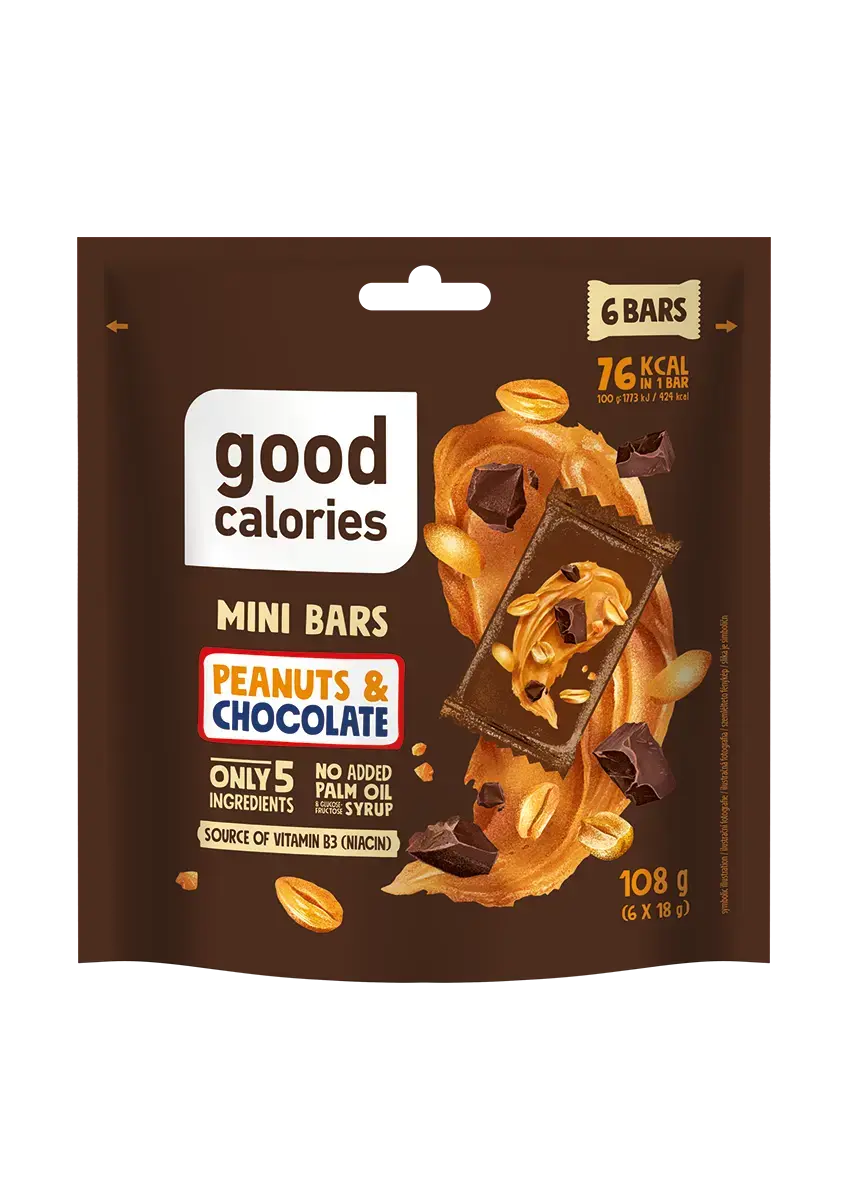GOOD CALORIES Mini peanut butter bars