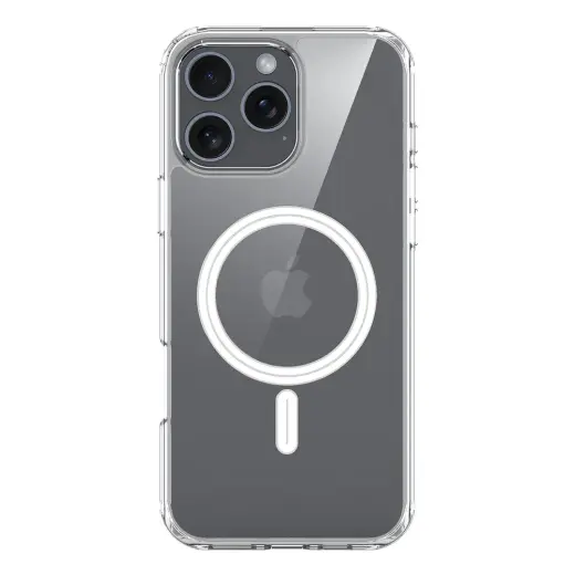 Dux Ducis Clin Mag telefono dėklas su MagSafe palaikymu iPhone 16 Pro Max skaidrus