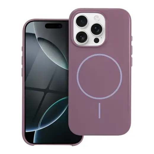 Glossy Mag telefono dėklas su MagSafe palaikymu iPhone 17 Air violetinis
