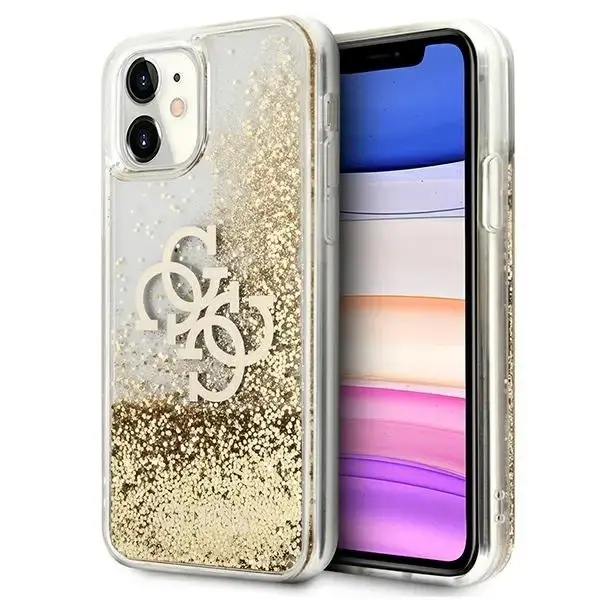 Guess 4G Big Liquid Glitter case for iPhone 11 6.1" | Xr - gold