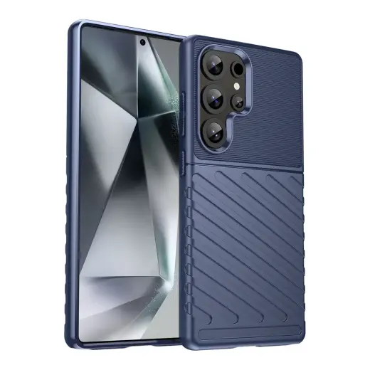 Thunder Case telefono dėklas Samsung Galaxy S25 Ultra (S938) mėlynas