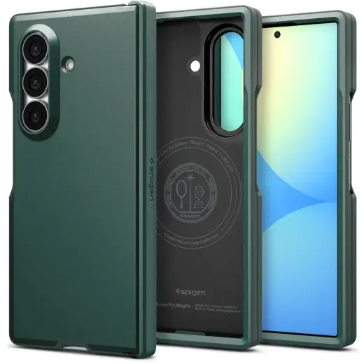 Spigen Tough Armor Pro чехол с поддержкой MagSafe для телефона Samsung Galaxy Z Fold 8 Ultra (F976) зелёный