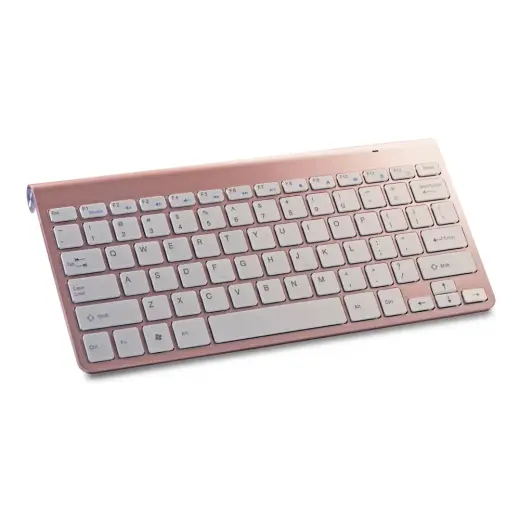 Setty bezvadu tastatūra rozā zelts