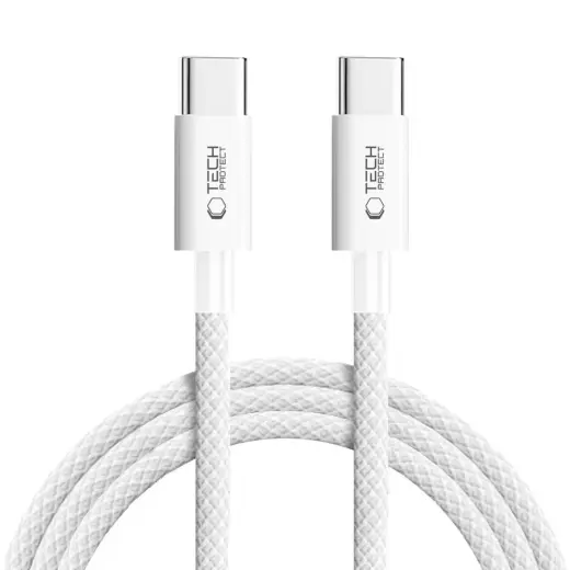 Tech-Protect Ultraboost Lite data transfer and charging cable | USB-C to USB-C | 60W | 2m | cool grey