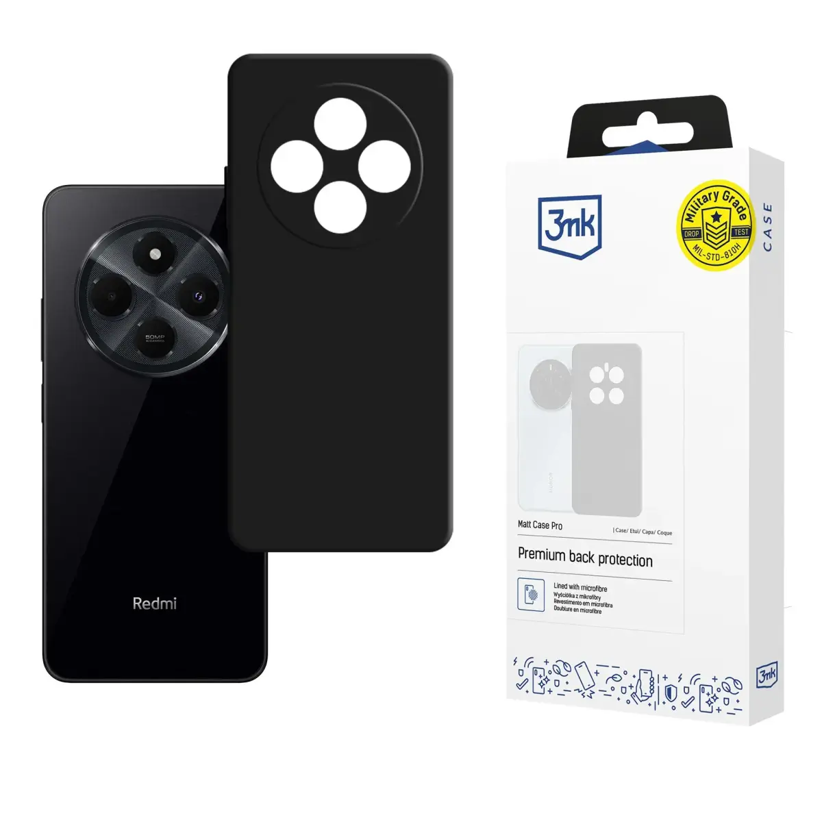 Redmi 14C - 3mk Matt Case Pro