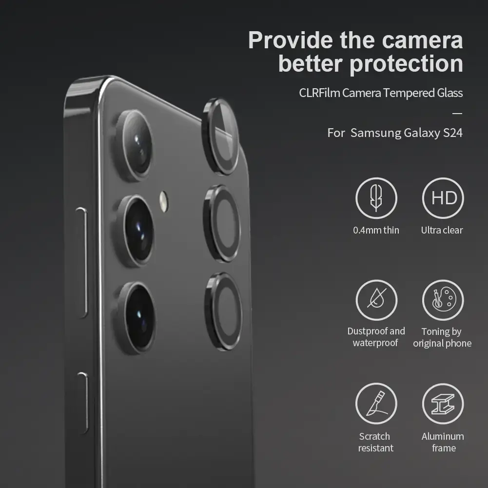 Nillkin CLRFilm Camera Tempered Glass for Samsung Galaxy S24 Black