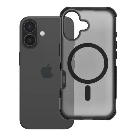 Forcell F-Protect BumperX Premium phone case with MagSafe support for iPhone 16 black