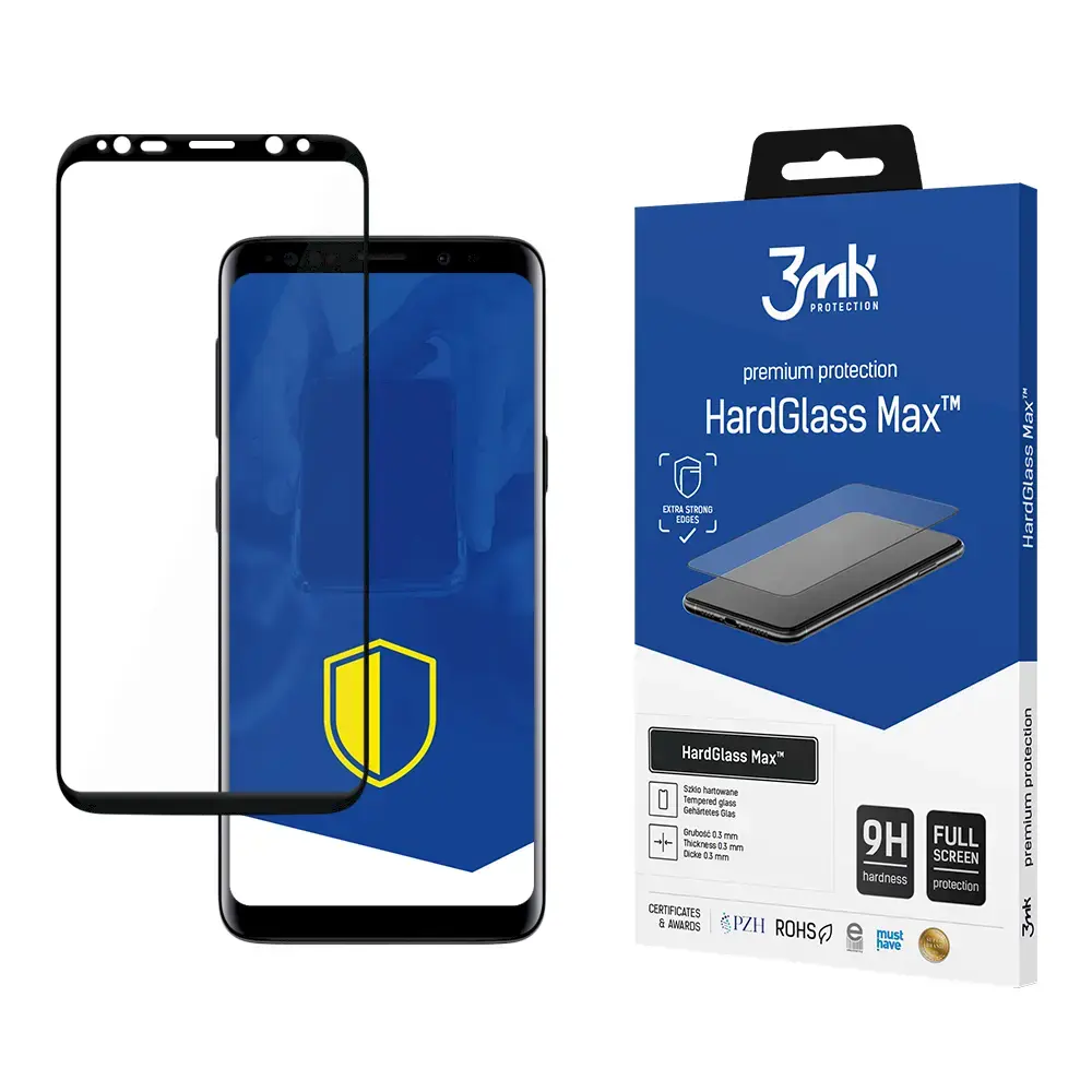 3mk HardGlass Max aizsargstikls telefonam Samsung Galaxy S9 Plus Melns