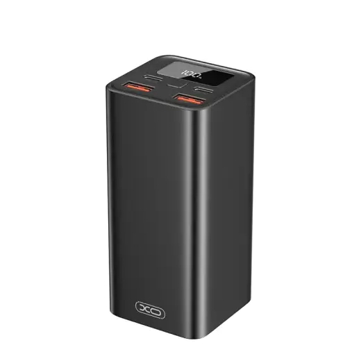 XO laptop PB97 ārējais akumulators (powerbank) | 20 000 mAh | 65W | USB-C, USB-A | melns