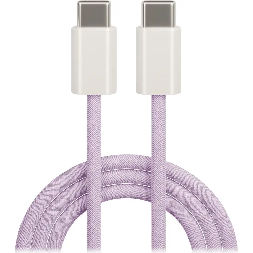 Maxlife MXUC-06 datu pārraides un uzlādes vads | USB-C uz USB-C | 20W | 1m | violets