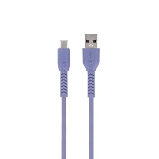 Maxlife MXUC-04 datu pārraides un uzlādes vads | USB-A uz USB-C | 15W | 1m | violets