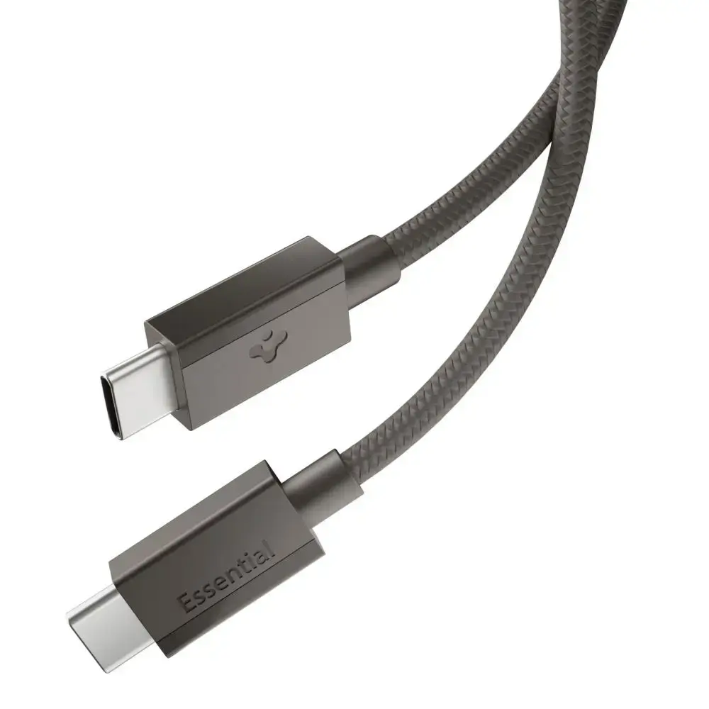 Spigen EB6015CC datu pārraides un uzlādes vads | USB-C uz USB-C | 60W | 1.5m | pelēks