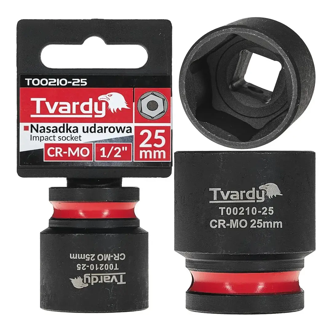 Impact socket 1/2" 6PT 25mm CR-MO