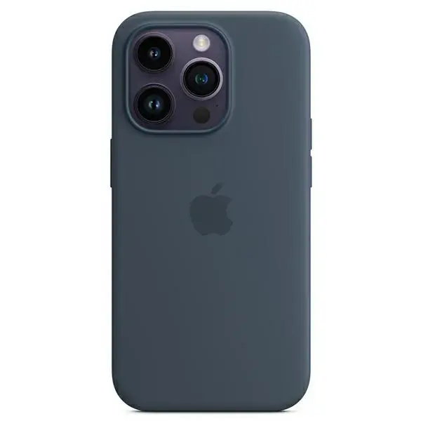 Etui Apple MPTQ3ZM|A iPhone 14 Pro Max 6,7" MagSafe niebieski|storm blue Silicone Case