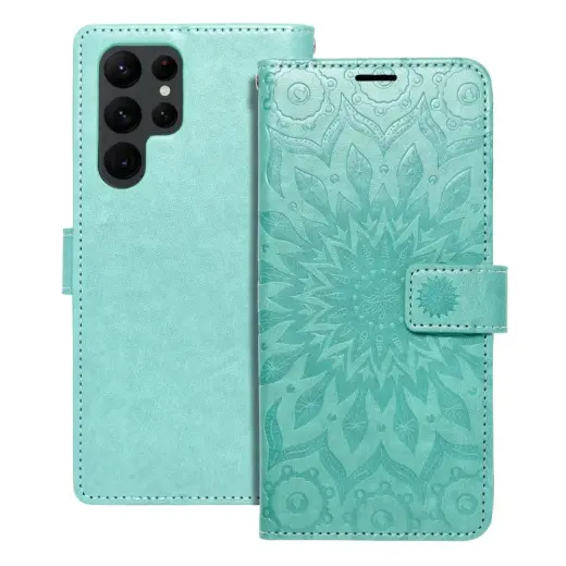 MEZZO mandala чехол-книжка для телефона Samsung Galaxy S22 Ultra (S908) зелёный