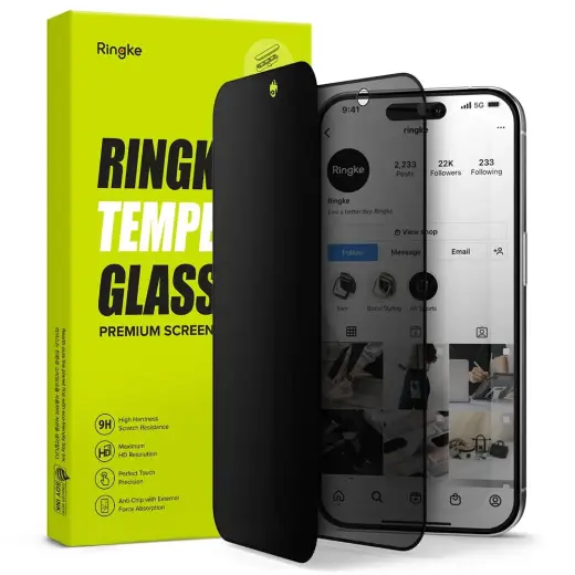 ЗАКАЛЕННОЕ СТЕКЛО RINGKE IPHONE 15 PRO MAX PRIVACY