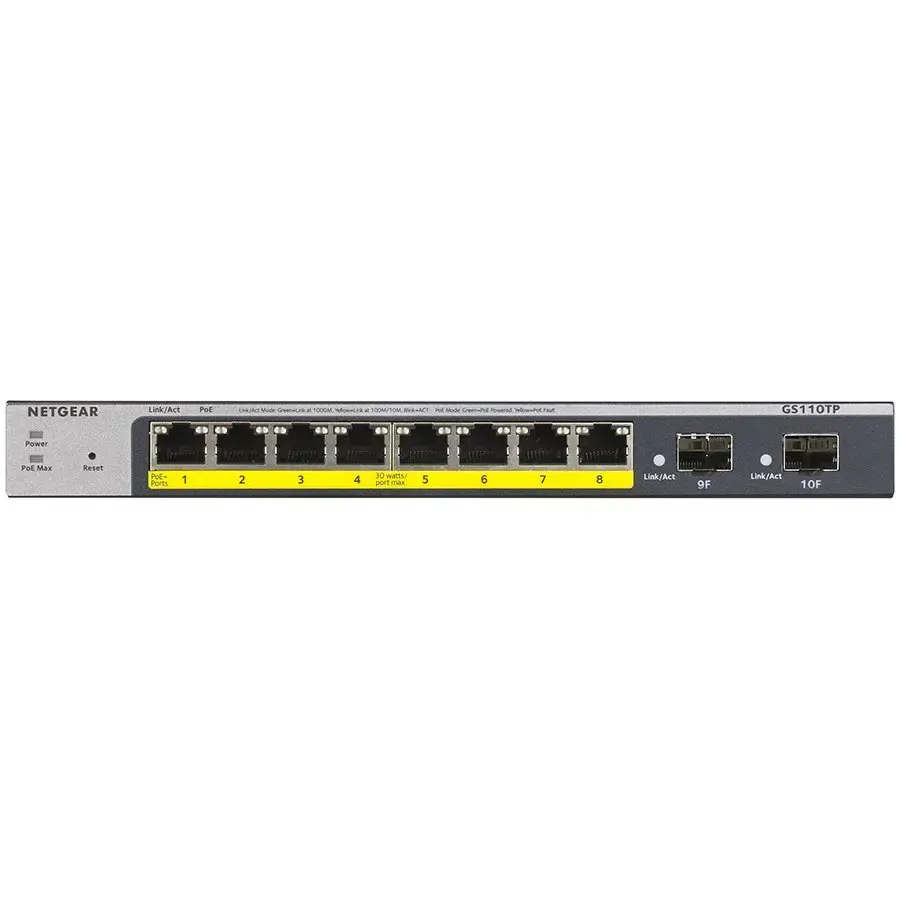 Netgear Switch GS110TP-300EUS GS110TP300EUS (GS110TP-300EUS)