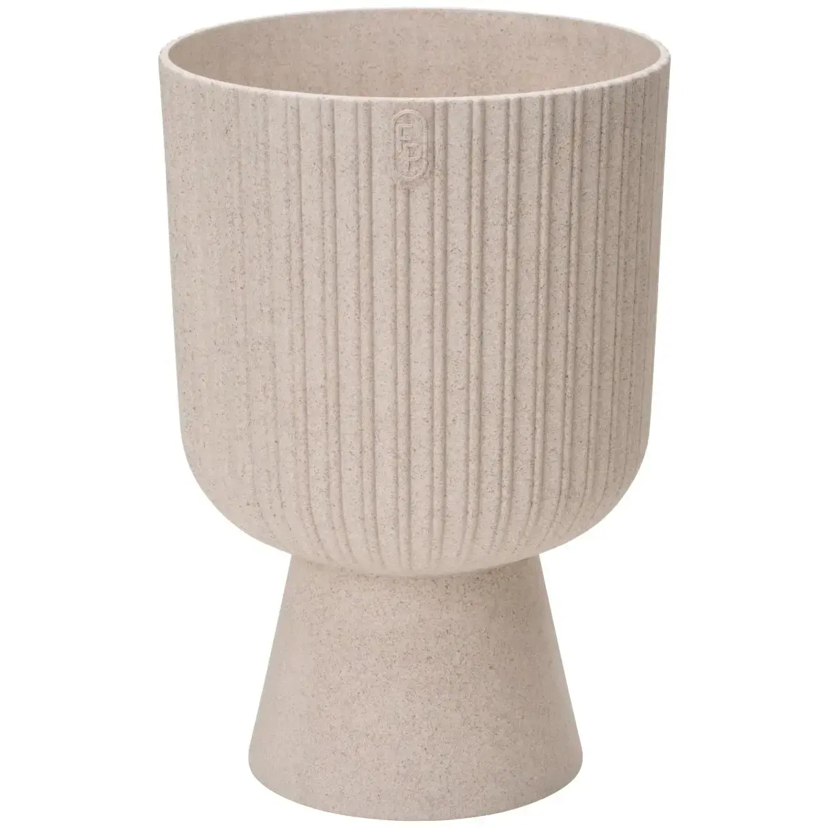 Puķu pods Keli Mika 14cm, Eco Wood balts