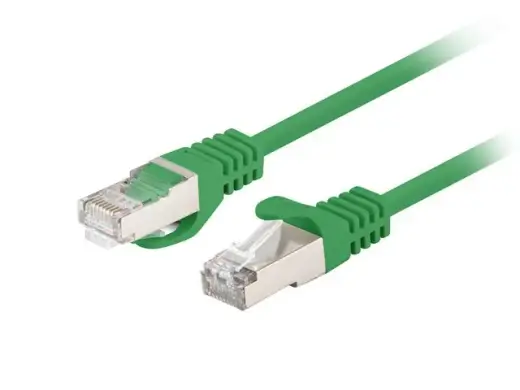 Patchcord cat.6 FTP 0.25M 10-pack fluke passed green