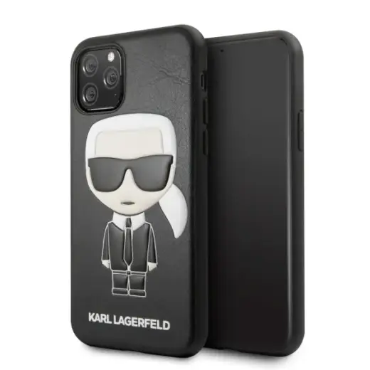 Karl Lagerfeld KLHCN58IKPUBK Embossed Cover For Apple iPhone 11 Pro Black