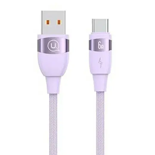 USAMS SJ631USB02 data transfer and charging cable | USB-A to USB-C | 36W | 2m | purple