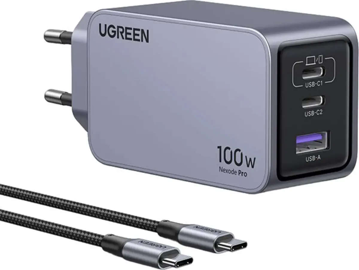 UGREEN Nexode Pro 100W GaN Charger with USB-C Cable