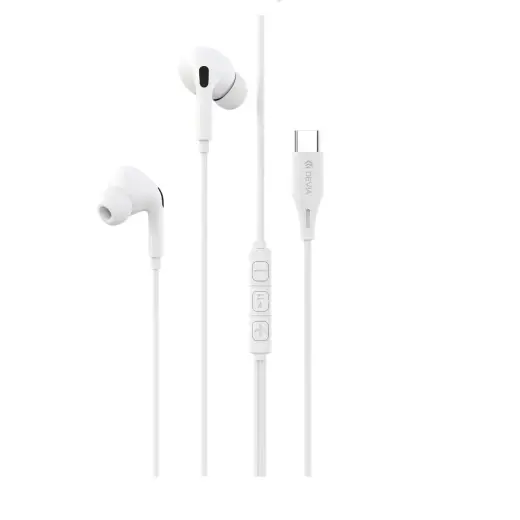 Devia wired earphones Kintone A2 Digital USB-C white