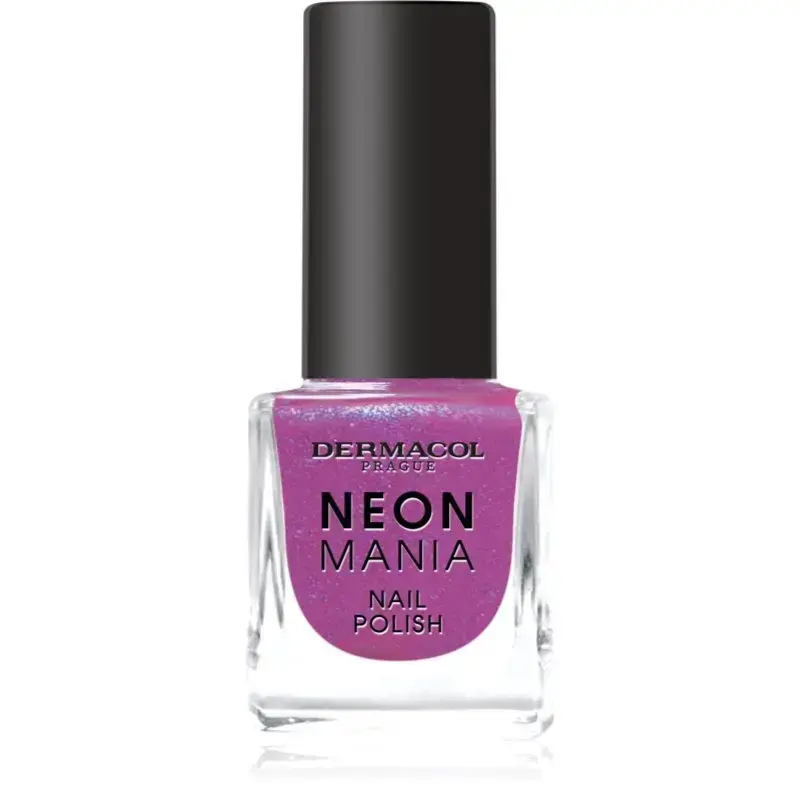 Dermacol Neon Mania Nail Polish Shade 3 Purple Pulse 5 Ml