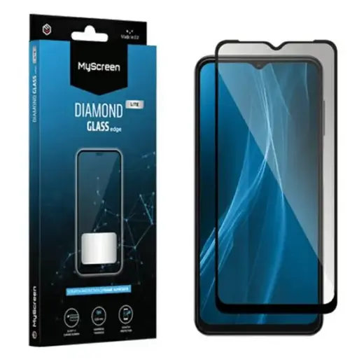 MS Diamond Glass Edge Lite FG Honor X6a czarny|black Full Glue
