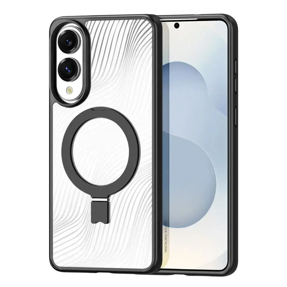 Dux Ducis Aimo Mag maciņš ar MagSafe atbalstu telefonam Samsung Galaxy S25 Edge (S937) melns